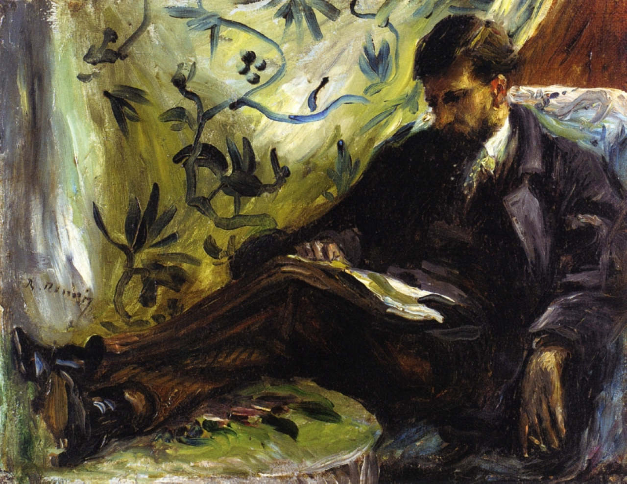 Portrait of Edmond Maitre the reader 1871